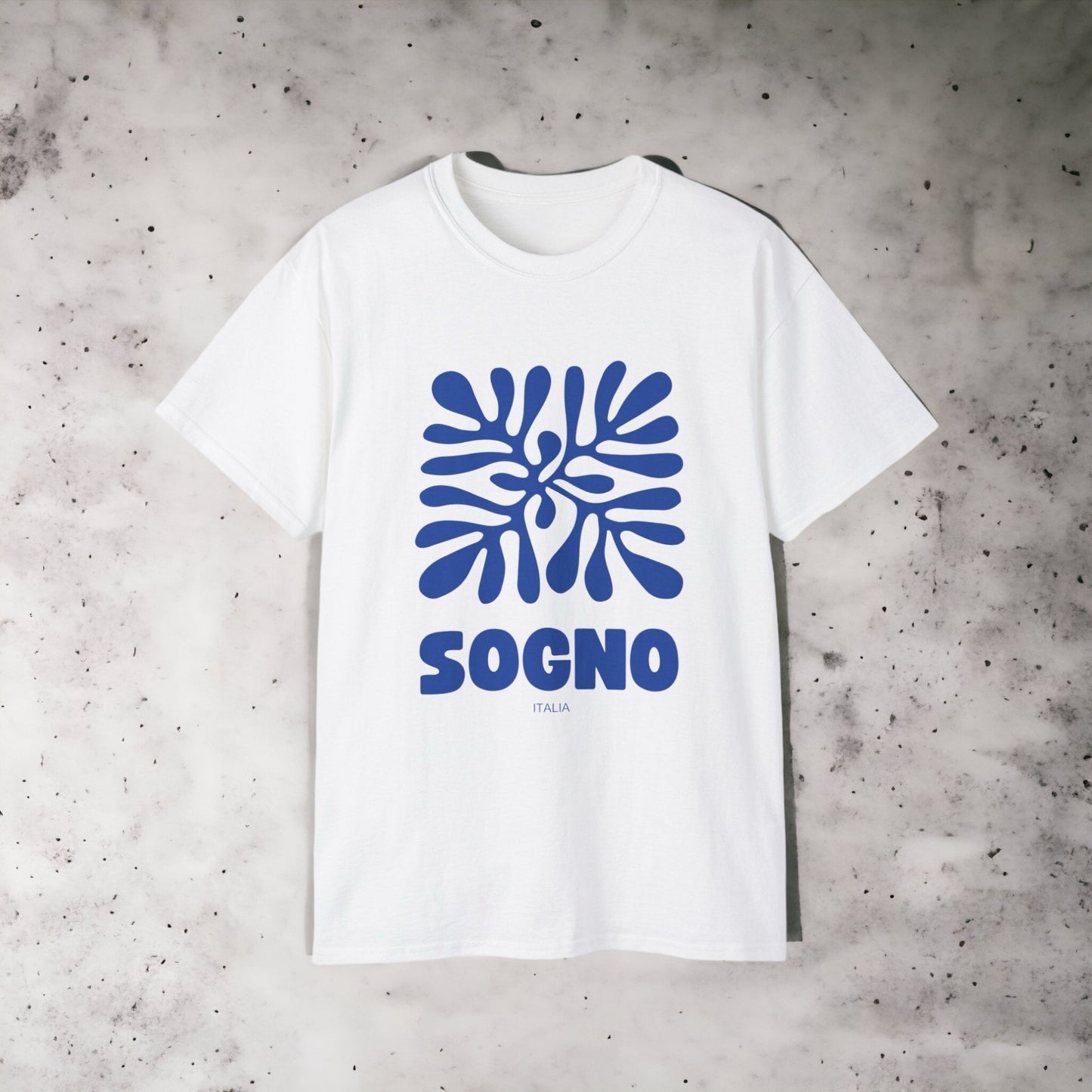 Sogno - Unisex Ultra Cotton White, Pink, Orange, Blue, Purple, Red, Green, Black or Grey Tee