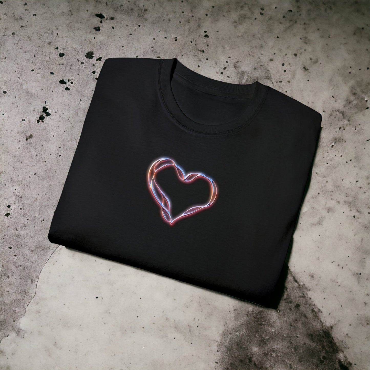 Art 3D Tribal Heart - Unisex Ultra Cotton Black, White or Light Pink Tee