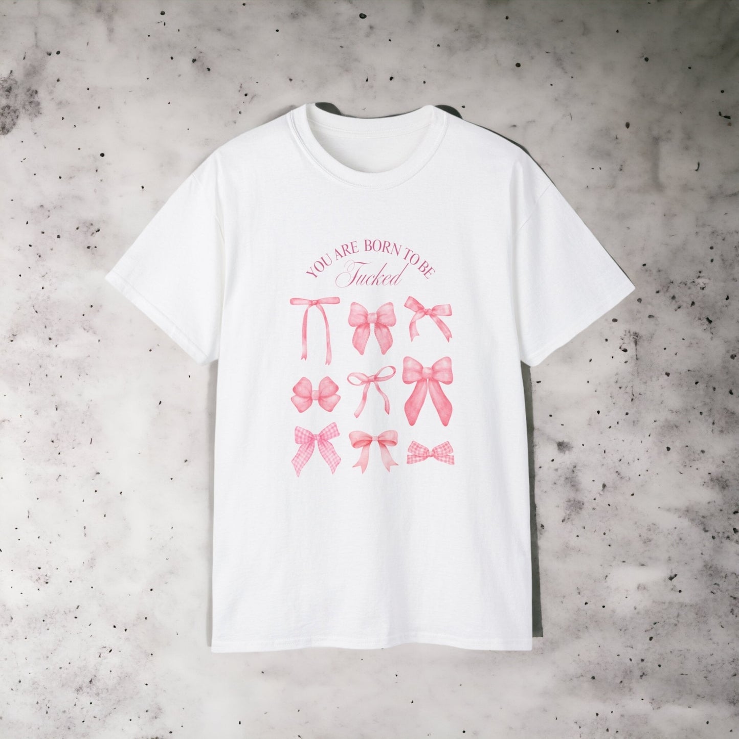 Born 2 be - Unisex Ultra Cotton White or Pink Tee