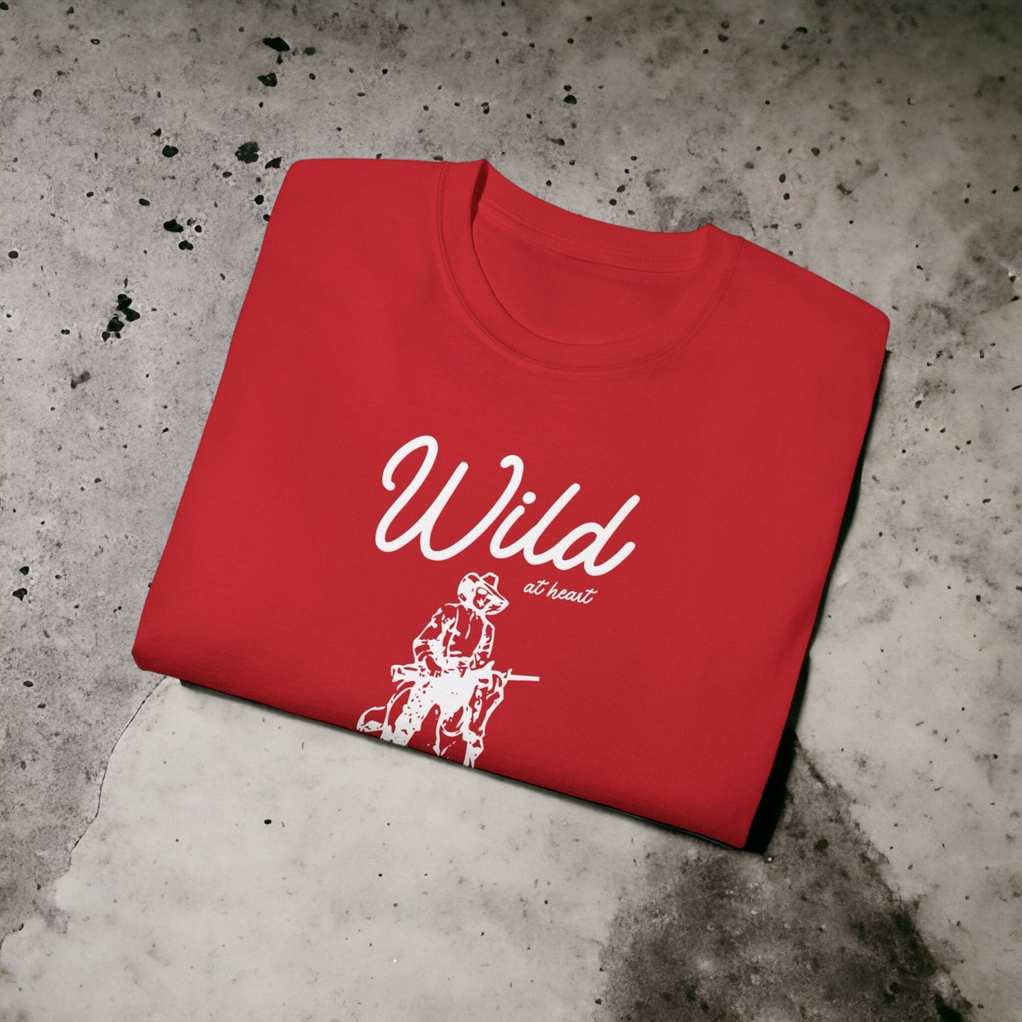 Wild at Heart - Unisex Ultra Cotton White, Grey, Red, Blue or Pink Tee