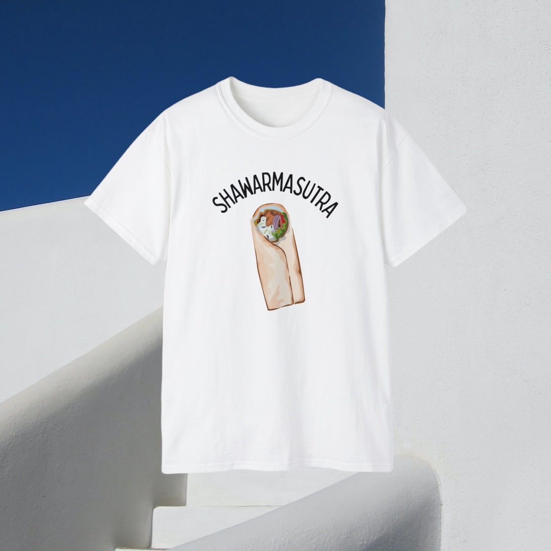 ShawarmaSutra - Unisex Ultra White Cotton Tee