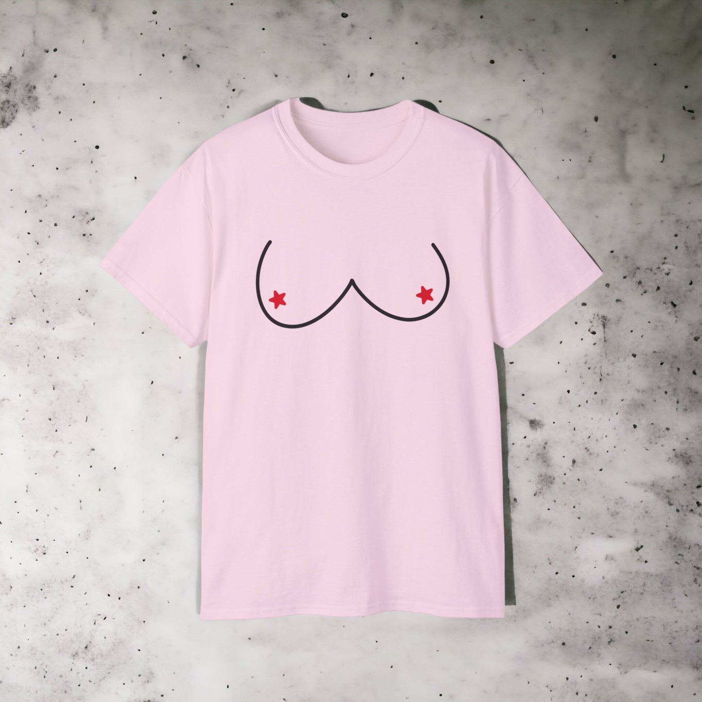 Boobs - Unisex Ultra Cotton White, Grey or Pink Tee