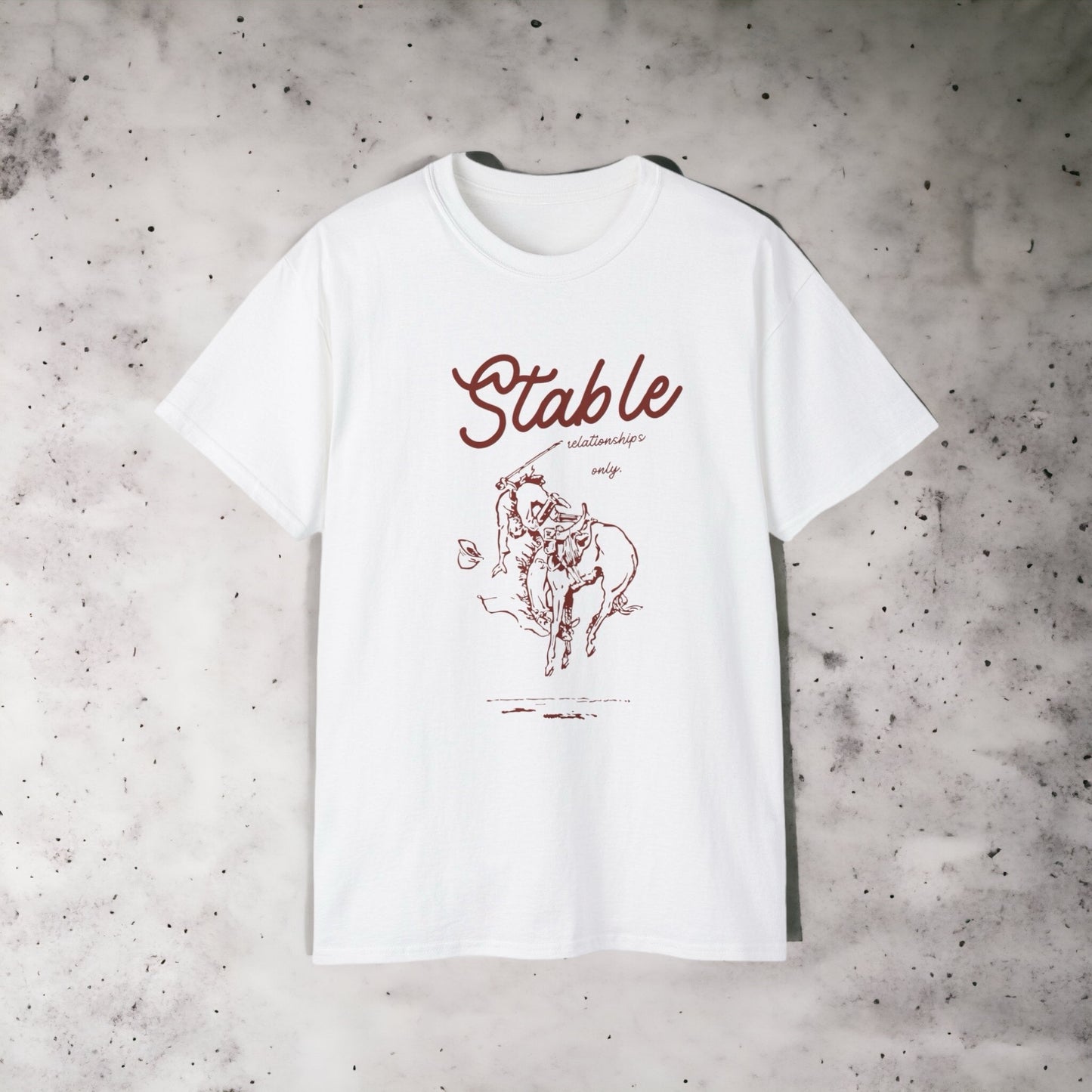 Stable - Unisex Ultra Cotton White, Grey, Red, Blue or Pink Tee