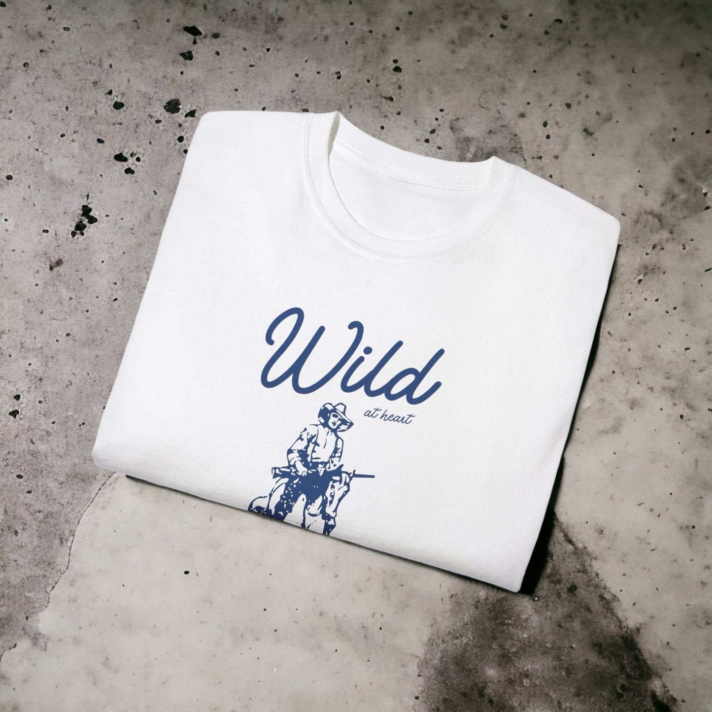 Wild at Heart - Unisex Ultra Cotton White, Grey, Red, Blue or Pink Tee