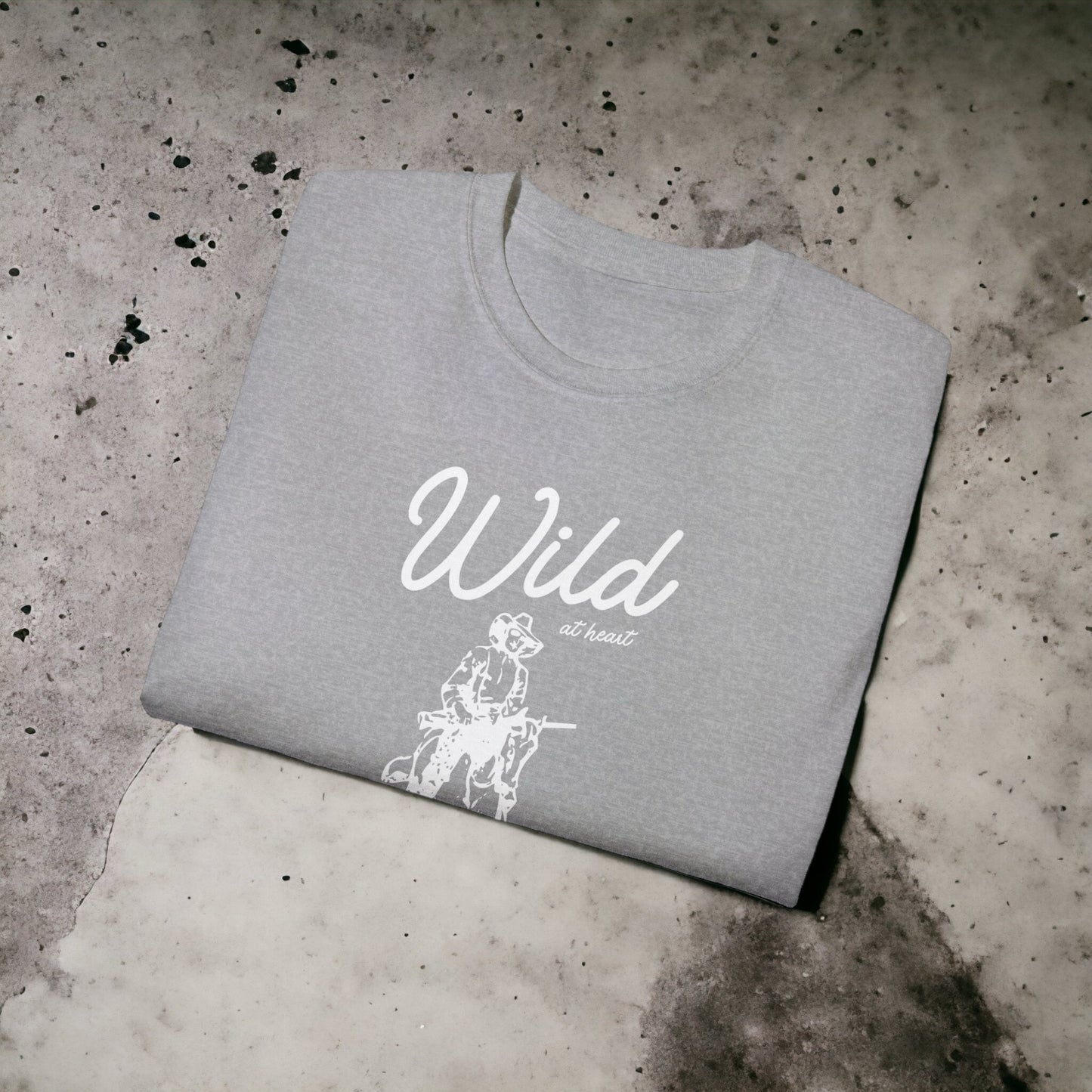 Wild at Heart - Unisex Ultra Cotton White, Grey, Red, Blue or Pink Tee