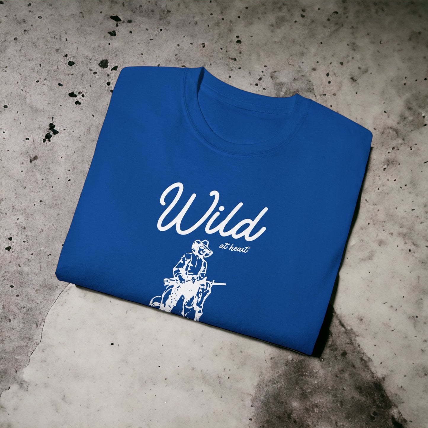 Wild at Heart - Unisex Ultra Cotton White, Grey, Red, Blue or Pink Tee