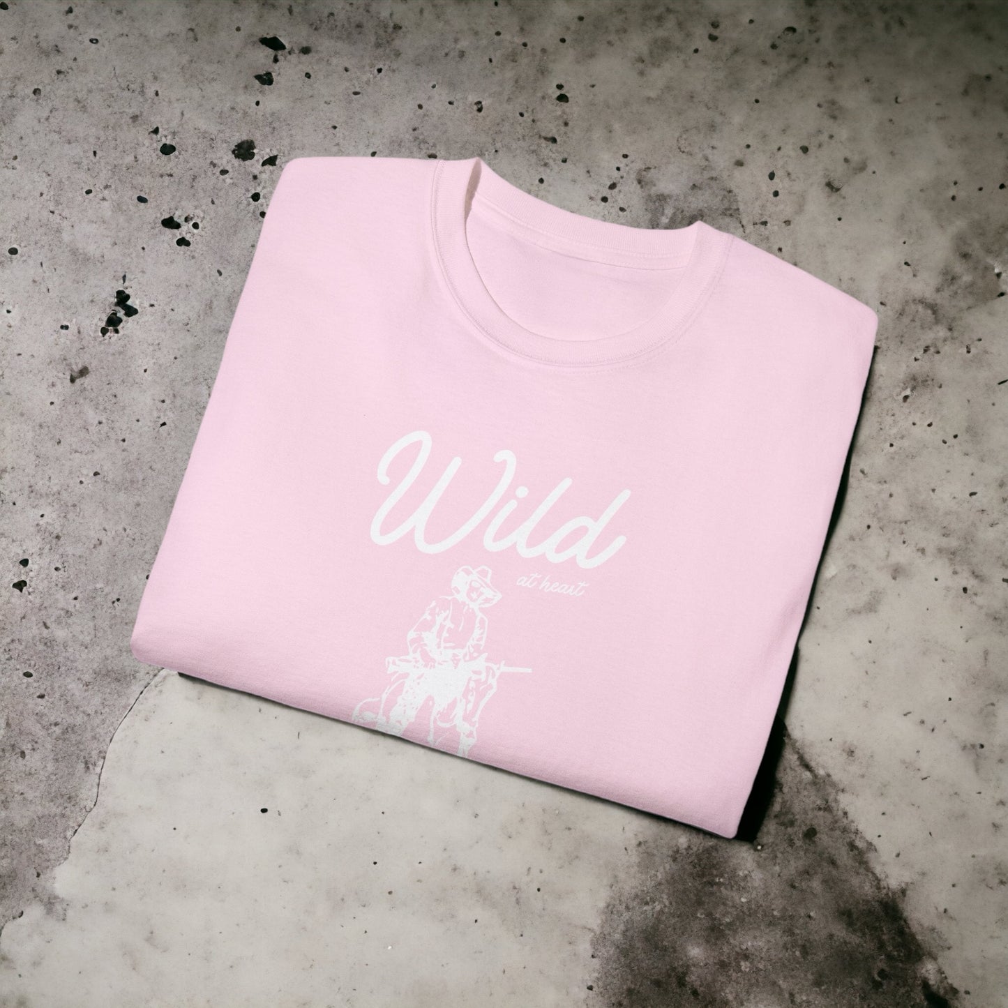 Wild at Heart - Unisex Ultra Cotton White, Grey, Red, Blue or Pink Tee