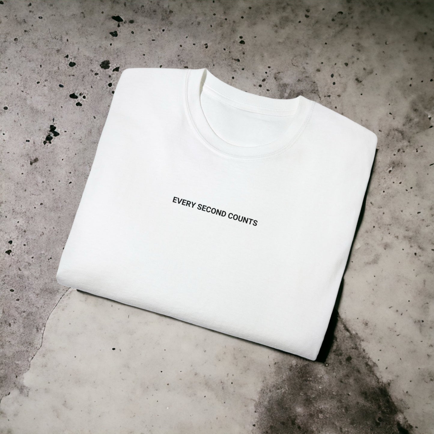 Every Second Counts - Unisex Ultra Cotton White or Black Tee