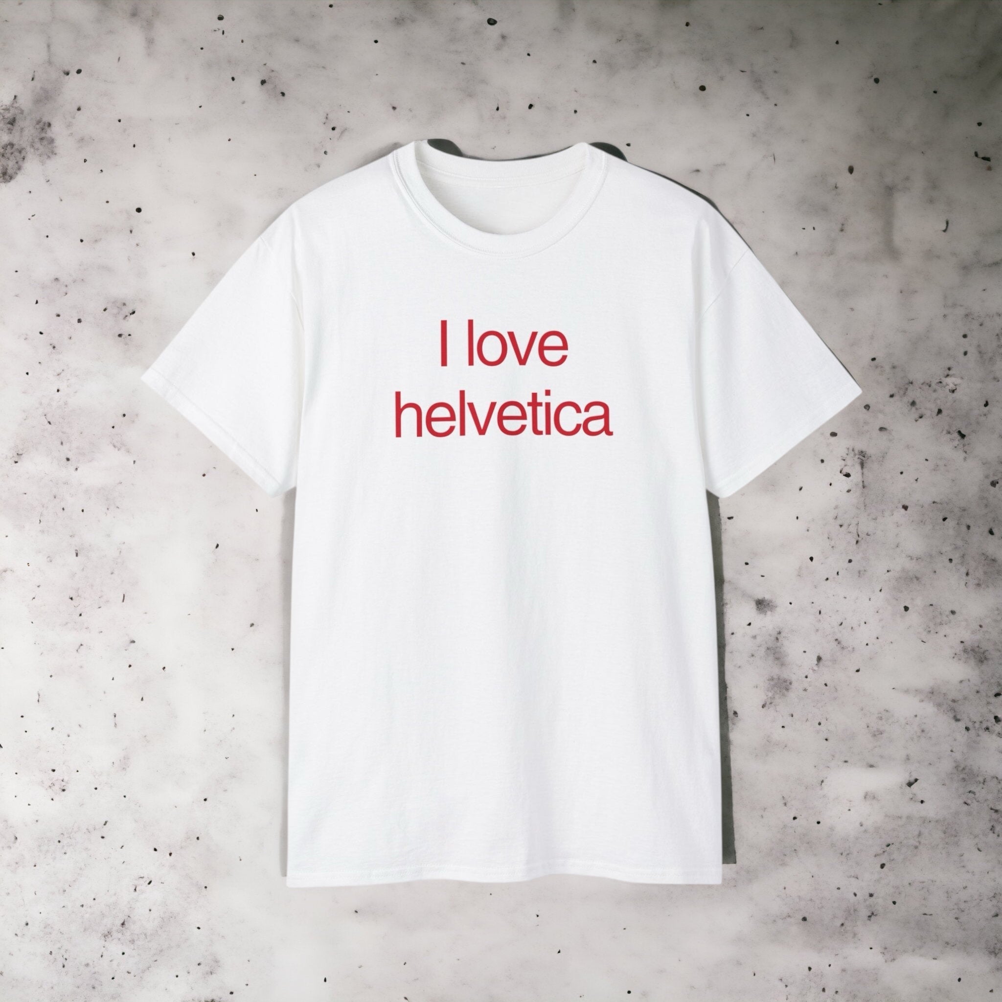 T-Shirt "I love helveltica"