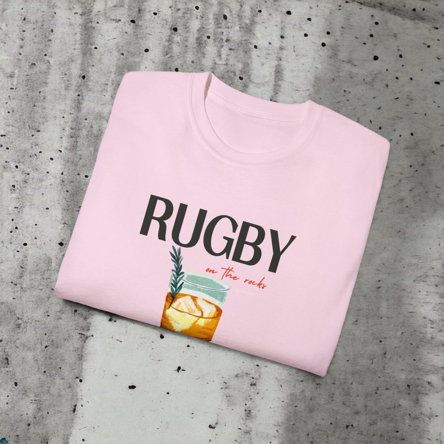 Rugby on the Rocks - Unisex Heavy Cotton Tee - White, Beige or Pink