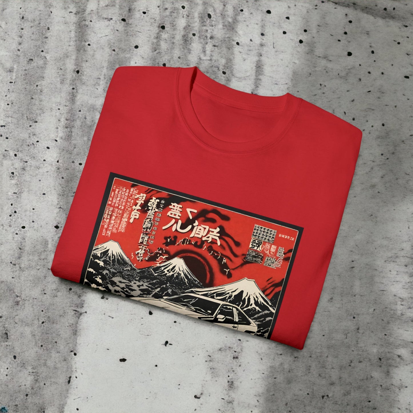 Acid Mt. Fuji VI - Unisex Ultra Cotton White, Black or Red Tee