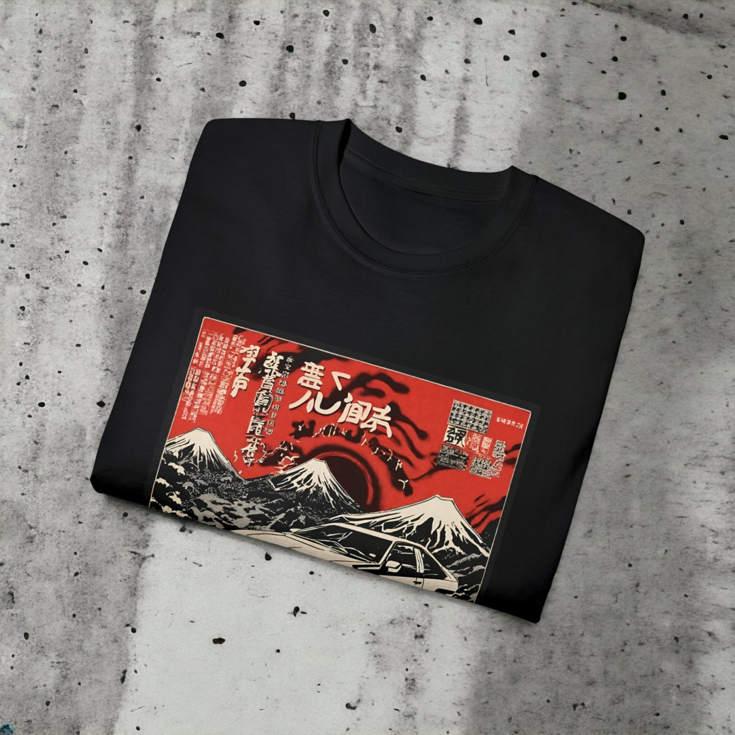 Acid Mt. Fuji VI - Unisex Ultra Cotton White, Black or Red Tee