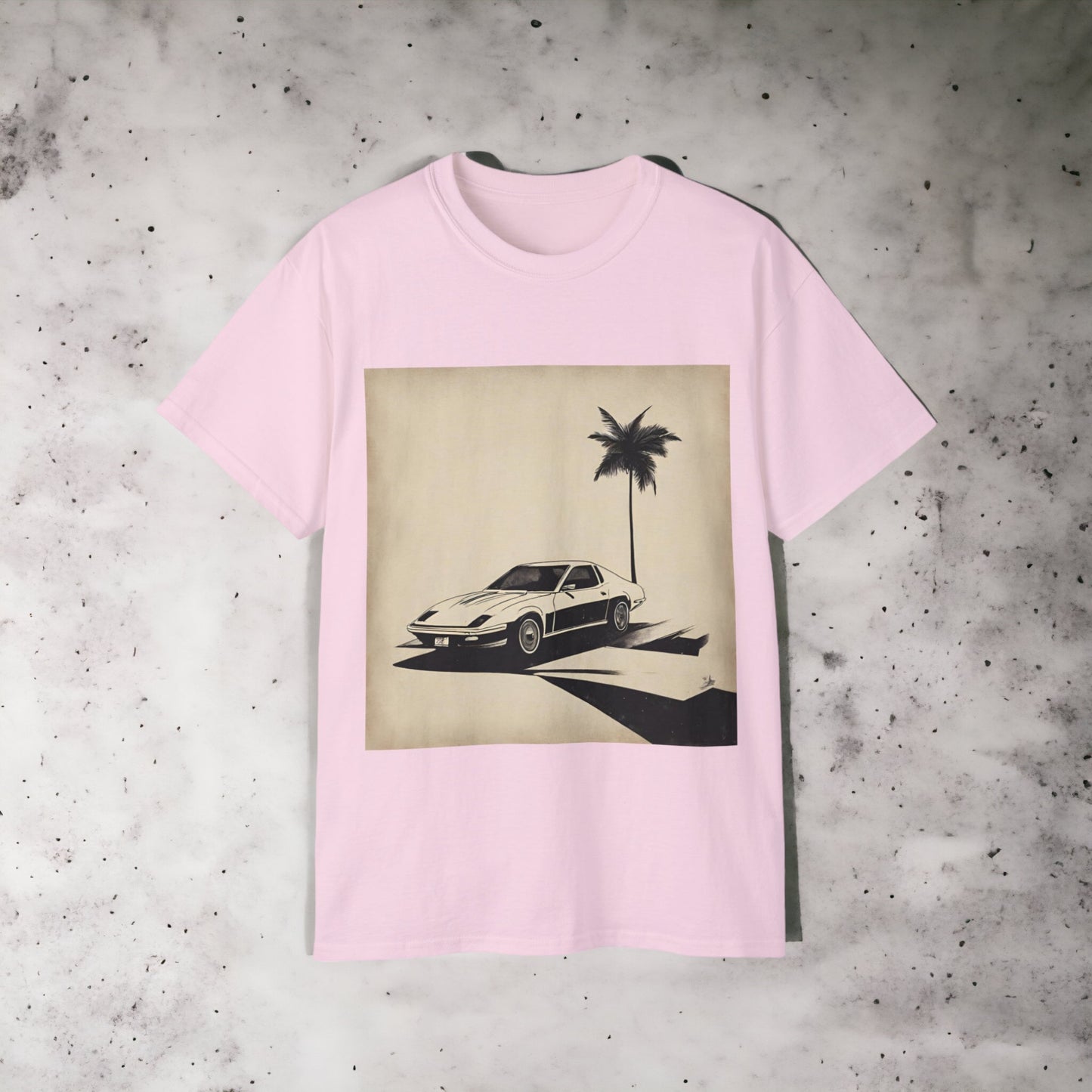 Minimalist Miami I - Unisex Ultra Cotton White, Black, Grey or Pink Tee