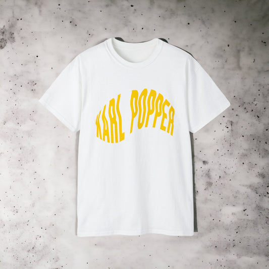 Karl Popper - Unisex Ultra Cotton White, Black or Orange Tee