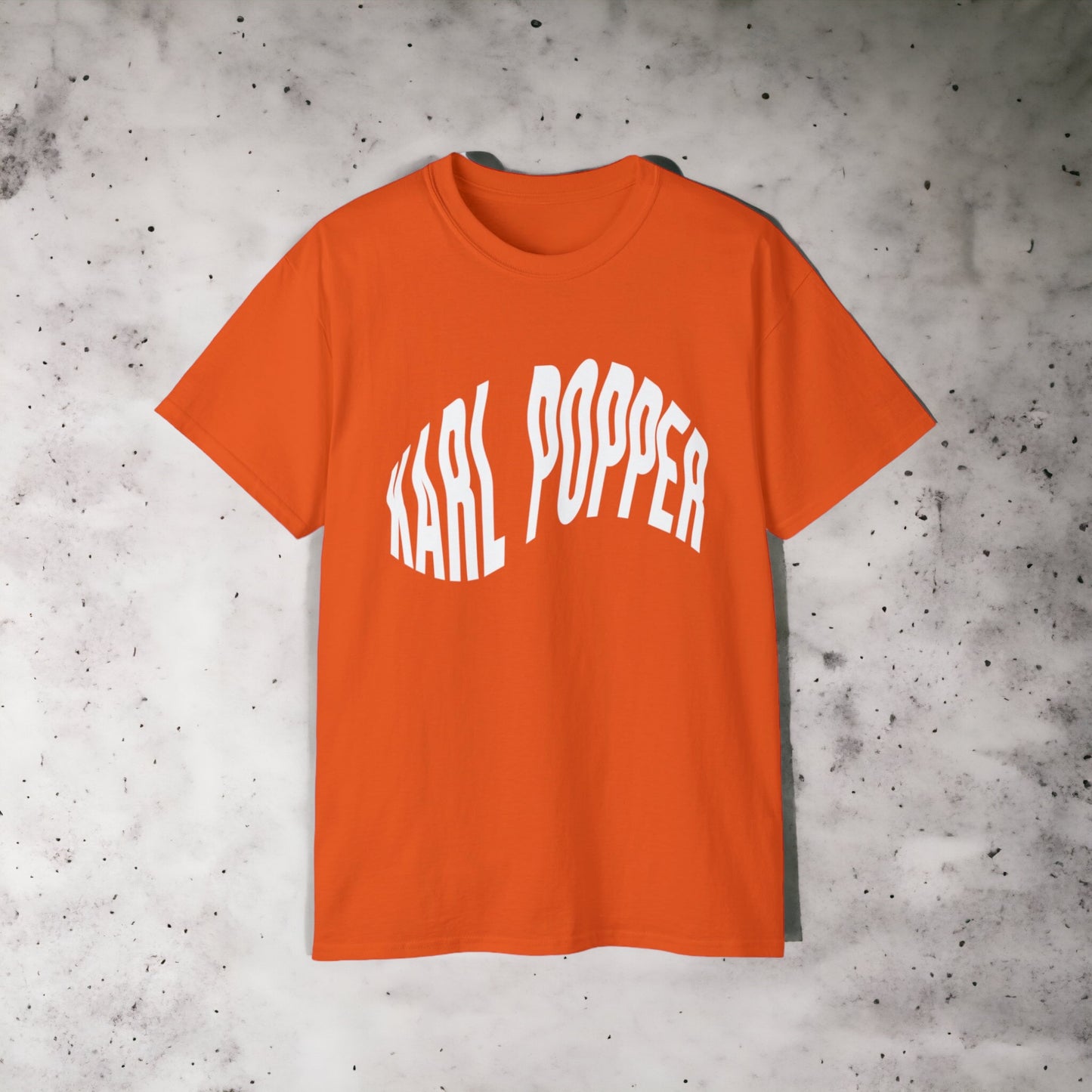 Karl Popper - Unisex Ultra Cotton White, Black or Orange Tee