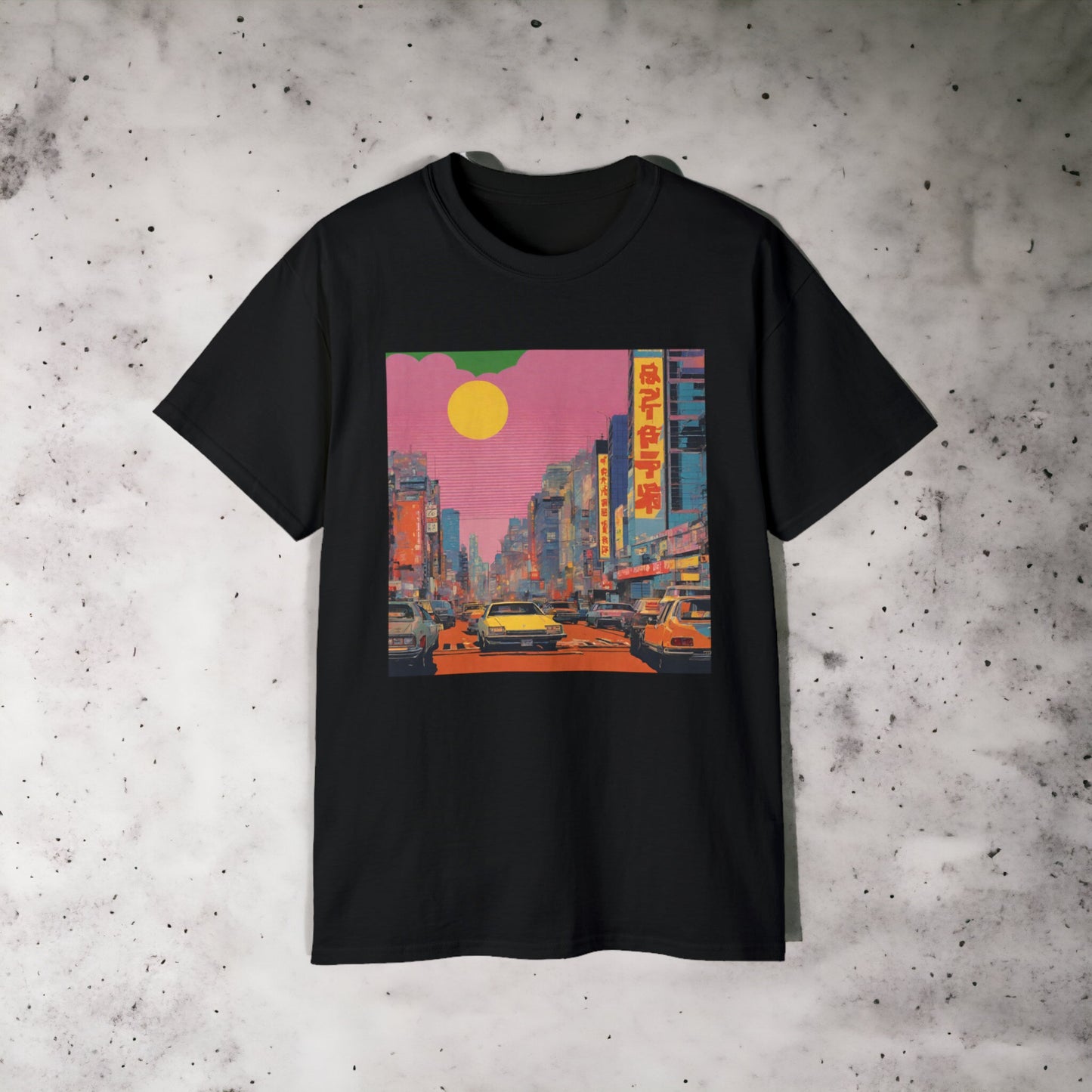 City Pop VI - Unisex Ultra Cotton Black or White Tee