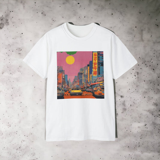 City Pop VI - Unisex Ultra Cotton Black or White Tee