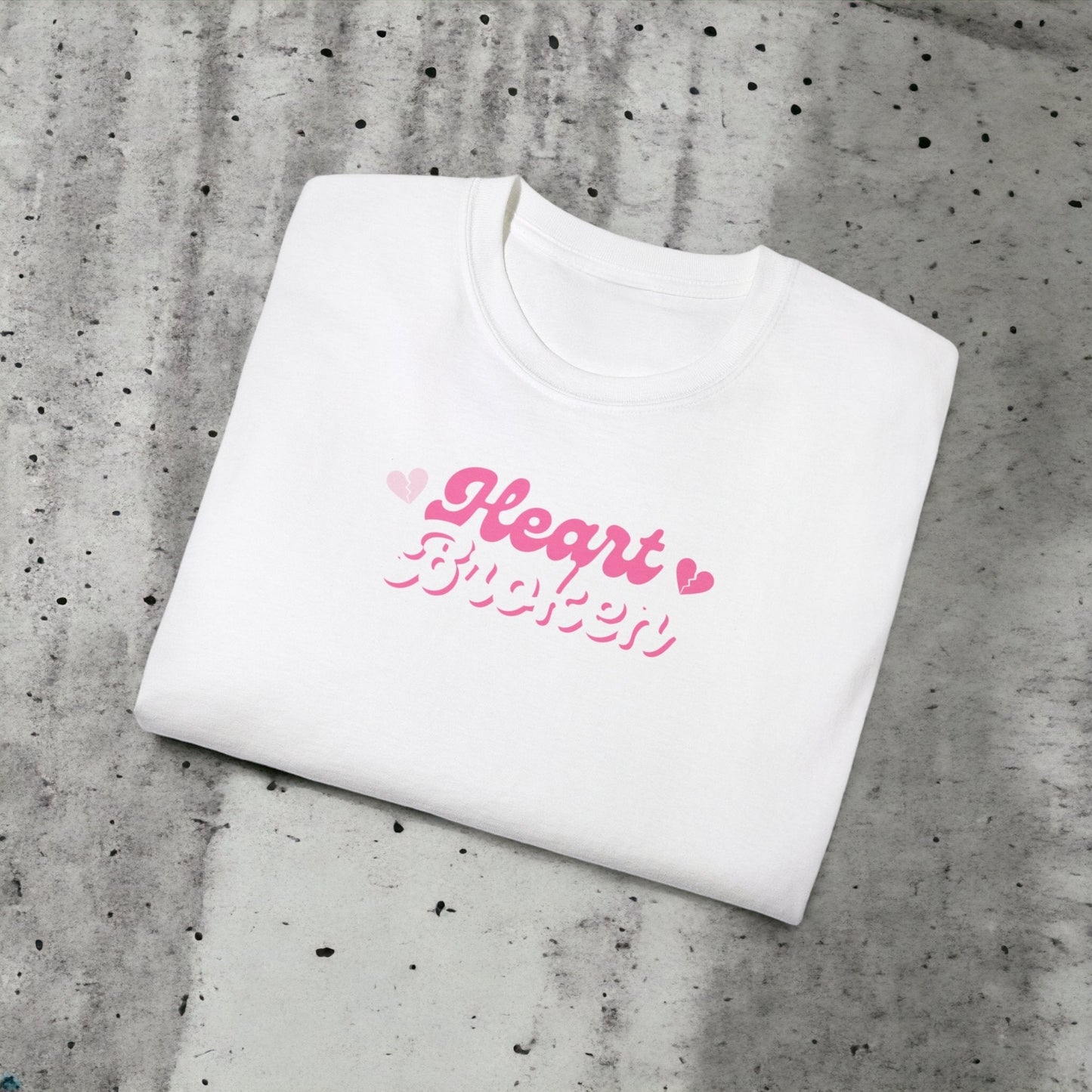 Heartbroken - Unisex Ultra Cotton White or Pink Tee