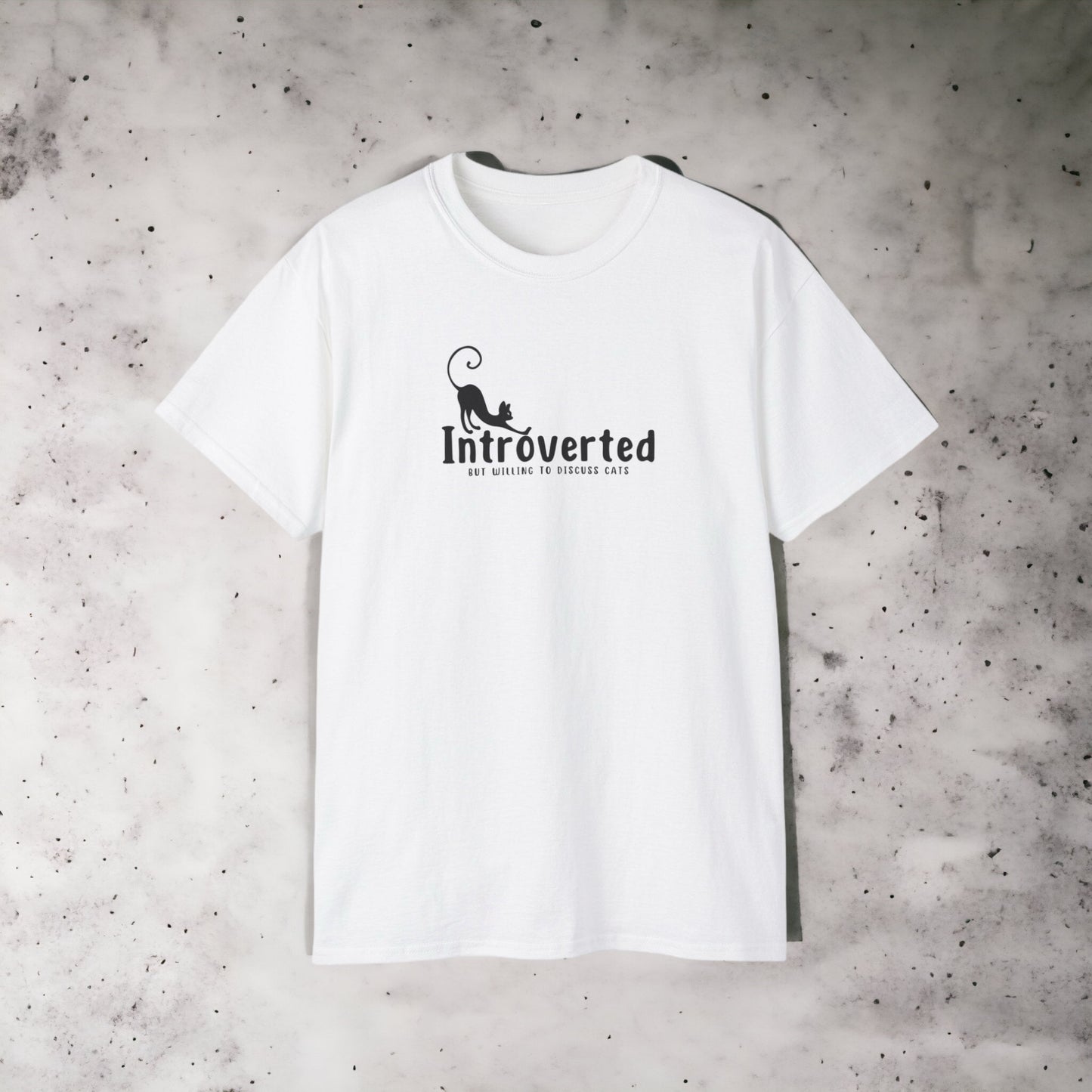 Introverted - Unisex Ultra Cotton White or Black Tee