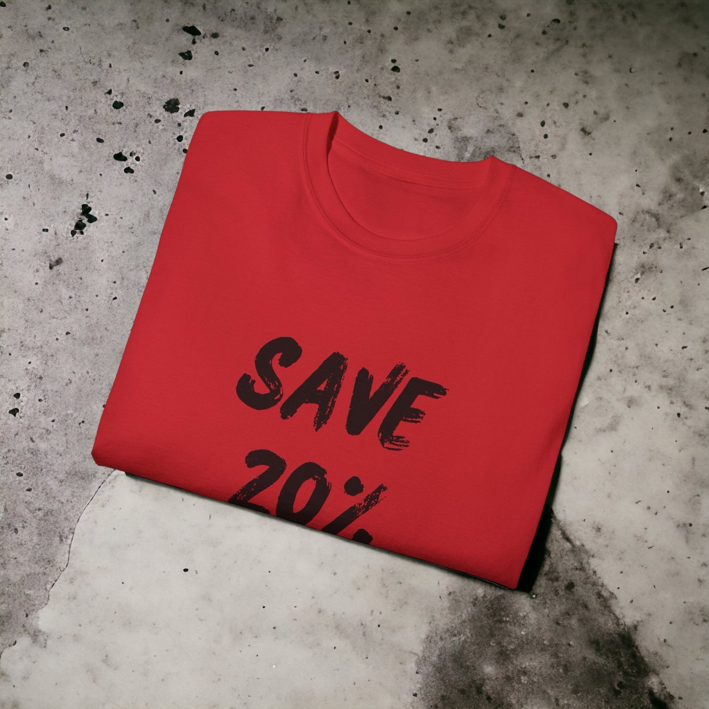 Save 20% - Unisex Ultra Cotton White, Blue or Red Tee