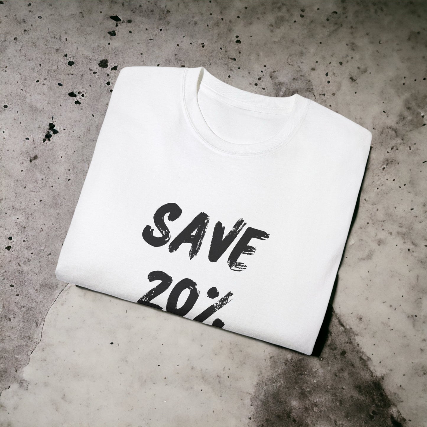 Save 20% - Unisex Ultra Cotton White, Blue or Red Tee